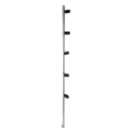 YONUSA FENCEPOST4 – Poste de esquina / Tubo acero galvanizado G60 / 5 aisladores / 1.20 m (3.94 ft) / Resistencia dieléctrica 18 kV