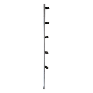 YONUSA FENCEPOST4 – Poste de esquina / Tubo acero galvanizado G60 / 5 aisladores / 1.20 m (3.94 ft) / Resistencia dieléctrica 18 kV
