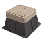 LINKEDPRO BY EPCOM LP-AP-12X12X18 – Registro para Alumbrado Público / 12x12x18 Pulgadas / Resistencia 3 Toneladas / Uso Peatonal / Concreto Polimérico y Fibra de Vidrio