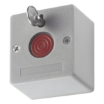 HIKVISION DS-PD1-EB – Botón de Pánico Cableado / NA/NC Configurable / ABS Retardante al Fuego / 49.5 x 53.5 x 32.5 mm / 40 g
