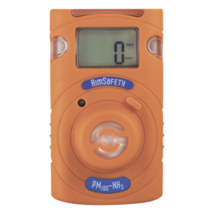 MACURCO - AERIONICS PM100-NH3 – Monitor Personal de Gas / NH3 / 2 Años Desechable / Alarma Triple / Pantalla LCD / IP54