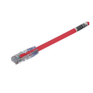PANDUIT UTP6AX25RD – Cable de Parcheo UTP, Cat6A, 24 AWG, CM, Color Rojo, 7.62 Metros (25 Pies)