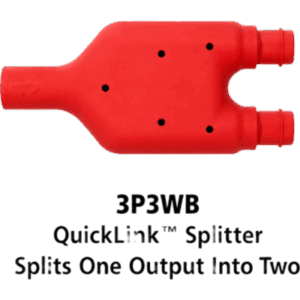 ECCO 3P3WB – Divisor de Salida Vehicular / Plug-and-Play / Conector QuickLink ¼ / Resistente al Agua / 55 lb Tensión / Control Múltiples Luces