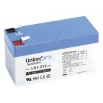 LINKEDPRO BY EPCOM LK1.212 – Batería de Respaldo AGM-VRLA / 12 V / 1.2 Ah / Vida Útil 5 Años / Terminales F1+F2 / UL y CE