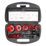 PRECISION PST-C020-01 – Juego de Brocas Sierra / 9 Piezas / 3/4" a 2-1/2" / Bi-Metal HSS / Profundidad 40 mm / Estuche PVC