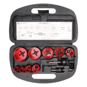 PRECISION PST-C020-01 – Juego de Brocas Sierra / 9 Piezas / 3/4" a 2-1/2" / Bi-Metal HSS / Profundidad 40 mm / Estuche PVC