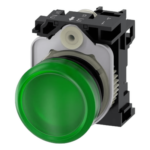 SIEMENS 3SU11026AA401AA0 – Lámpara de Señalización LED / 22 mm / 24V AC/DC / Verde / IP69K / -25°C a +70°C