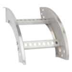 CHAROFIL CHVE908R8X12AK – Curva Vertical Exterior / Perfil Z / Peralte 3 1/4" / Ancho 12" / Radio 8" / Aluminio