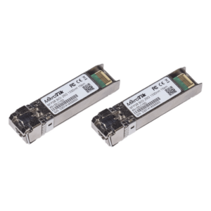 MIKROTIK XS+2733LC15D – Kit de módulos ópticos bidireccionales / 1G-10G-25G / 15 km (49.2 ft) / SMF / 1270nm+1330nm