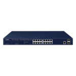 PLANET GS-4210-16T2S – Switch Administrable Capa 2 / 16 Puertos Gigabit RJ45 / 2 Puertos SFP 2.5G / CloudNMS / Montaje Rack 1U