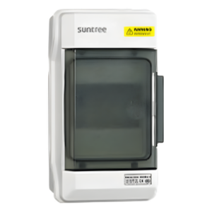 SUNTREE PMH4PN – Gabinete Plástico para Exterior / IP65 / Riel DIN 4 Espacios / Resistente UV / -20°C a +70°C / 210 x 145 x 98.4 mm