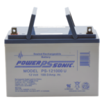 POWER SONIC PS-121000-U – Batería de Respaldo AGM/VRLA / 12V 100Ah / Terminales U / Vida Útil 10-12 Años / Caja ABS Resistente