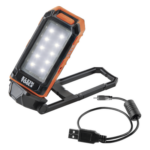 KLEIN TOOLS 56-403 – Lámpara LED de Trabajo / 460 Lúmenes / Autonomía 9 h / Recargable USB / Magnética / IP54