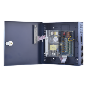 EPCOM POWERLINE PLK-12-DC-8A – Fuente de alimentación profesional de 12-15 Vcc @ 8 Amper ; para 8 cámaras, voltaje de entrada : 96-264 Vca