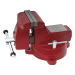 URREA SYS-424-HD – Tornillo de Banco / Acero al Carbono Pulido / Mordaza 4' / Garganta 3-27/64' / Compatible con Tubo 1/4' a 2'