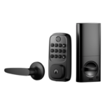 LNDU WL01 – Cerradura Inteligente WiFi / Escáner de Huellas Dactilares / Teclado Numérico / Control por App / 8 Baterías AA / Bloqueo Manual y Automático / Compatible con Puertas 35-55 mm
