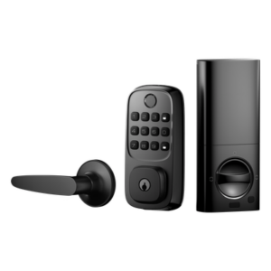 LNDU WL01 – Cerradura Inteligente WiFi / Escáner de Huellas Dactilares / Teclado Numérico / Control por App / 8 Baterías AA / Bloqueo Manual y Automático / Compatible con Puertas 35-55 mm