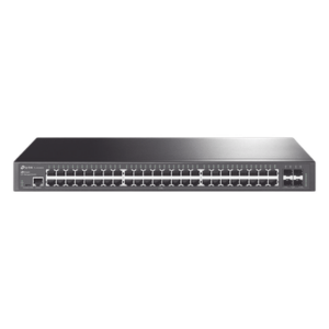 TP-LINK TL-SG3452X – Switch Administrable / 48 Puertos Gigabit / 4 Puertos SFP+ 10G / Rendimiento 176 Gbps / Sin Ventilador / Gestión Centralizada en la Nube