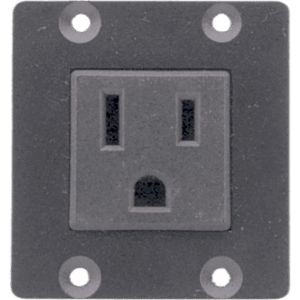 KRAMER TS-1WUS – Módulo de Alimentación Eléctrica TBUS | Toma US 100-120V AC 5A | Doble Insert | Certificación UL | Compatible UTBUS