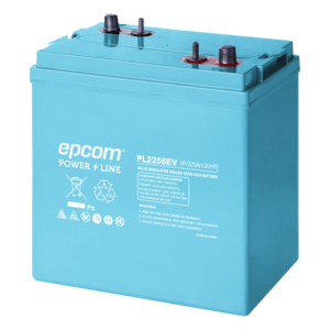 EPCOM POWERLINE PL2256EV – Batería de Ciclo Profundo AGM-VRLA / 6 VCC / 225 Ah / 1035 A CCA / 2250 A Descarga Máxima / Terminal F22/F14