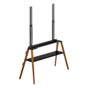 BRATECK FS36-46F-02 – Soporte de TV Tipo Caballete / Pantallas hasta 75 Pulgadas / VESA 200x200 a 600x400 / Carga 40 kg / Altura Ajustable 905-2590 mm / Cable Anti-Caída