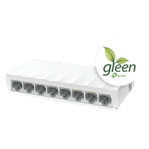 TP-LINK LS1008 – Switch no administrado / 8 puertos 10/100Mbps / Fanless / 4.9 x 1.9 x 0.9 in