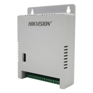 HIKVISION DS-2FA1205-C8/K – Fuente de Poder Regulada / 8 Salidas / 1 Amp por Salida / Voltaje Ajustable 12/13.5/15 VCC / Entrada 90-130 VCA / Filtro de Ruido para 4K