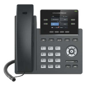 GRANDSTREAM GRP-2612 – Teléfono IP / 4 Líneas SIP / 2 Cuentas / Pantalla Color 2.4" / Codecs HD G.722 y Opus / Gestión en la Nube / Puertos 10/100 Mbps