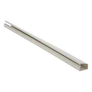 PANDUIT LD10IW10-A – Canaleta de PVC / Diseño Tipo Bisagra / 38.4 x 24 x 3048 mm (10 ft) / Instalación Adhesiva Sin Herramientas / UL94V-0 / Blanco Mate