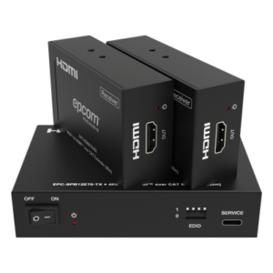 EPCOM PROAUDIO EPC-SPB12E70 – Splitter HDMI / 1x2 / 4K@60Hz a 60 m (197 ft) / 4K@30Hz a 70 m (230 ft) / Extensión Cat6 / Salida Loop / EDID / HDCP 2.2 / PoC