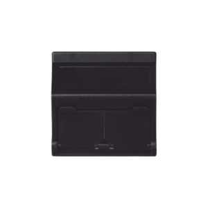 SIMON SM-2-KEYA-N – Placa Inclinada Voz y Datos / 2 Módulos RJ45 Keystone / Guardapolvos Integrados / IP20 / 45x45 mm