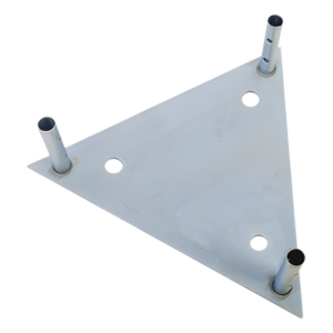 SBA60G – Base para Tramo STZ60G con Placa 1/2", Niple de 3/4", Galvanizado por Inmersión en Caliente.