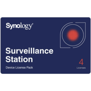 SYNOLOGY CLP4-E – Licencias de Dispositivos de Vigilancia / Paquete de 4 Licencias / Gestión Centralizada CMS / Migración entre NAS/NVR / Compatible con Cámaras IP, Módulos E/S, Altavoces IP y Controladores de Acceso