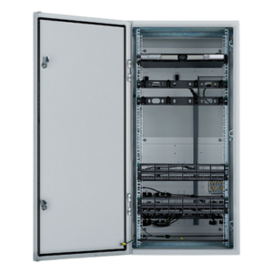 PANDUIT ZDF48-RA – Gabinete Industrial de Distribución / Montaje en Pared / 26 UR / NEMA 4/12 IP66 / Acero Bajo en Carbono / 350 lb (158.8 kg)