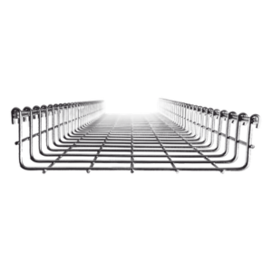 CHAROFIL MG-50-434EZ – Charola Tipo Malla / Ancho 250 mm (9.8 in) / Peralte 66 mm / Tramo 3 m (9.8 ft) / Electro Zinc 15-20 micras / Capacidad 263 Cables Cat6
