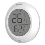 EZVIZ CS-T51C – Sensor de Temperatura y Humedad / Zigbee 2.4GHz / Pantalla LCD / Batería CR2450 3V / -10°C a +60°C / 5.28 x 2.03 in