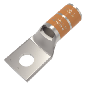 HUBBELL BURNDY HUB-YA-27L – Zapata Terminal de Compresión / Barril Corto / Tornillo 1/2" / Calibre 3/0 AWG / 35 kV / 65 mm