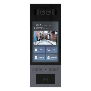AKUVOX X915SKIT – Frente de Calle IP / IK10 / IP66 / LCD 8 Pulgadas / Reconocimiento Facial / QR y PIN / 3 Puertas / Bluetooth / NFC / SIP / ONVIF