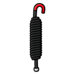 HIKVISION 190606709 – Resorte de Repuesto para Barrera Vehicular / Brazos de 5 y 6 m (16.4 y 19.7 ft) / Diámetro 43 mm / Longitud 425 mm / Acero de Resorte / 2 Componentes / Series 52 y 42