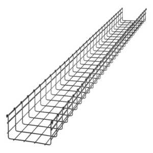 CHAROFIL CH-105-200EZ – Charola tipo malla / 105 mm peralte / 200 mm ancho / 3 m tramo / 334 cables Cat6 / Electro zinc