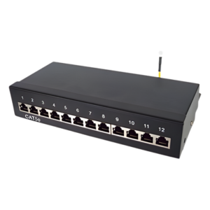 LINKEDPRO BY EPCOM LP-PP-529 – Panel de parcheo de impacto (110) Blindado (STP) de 12 puertos Cat5e, 10in