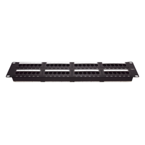 LINKEDPRO BY EPCOM LP-PP-608 – Panel de Parcheo de Impacto / 48 Puertos / Cat6 / 2U / 19 Pulgadas (48.26 cm) / T568A/T568B