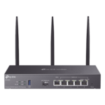 TP-LINK ER706W – Router Empresarial Wi-Fi 6 / AX3000 / Multi-WAN 5 Puertos / 150,000 Sesiones Concurrentes / VPN Integrado / USB 3.0 / Omada SDN