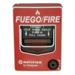 NOTIFIER NBG-12LXSP – Estación Manual de Alarma Direccionable / Doble Acción / LED Bicolor / Terminales 12 AWG / ADA / Texto Español y Braille