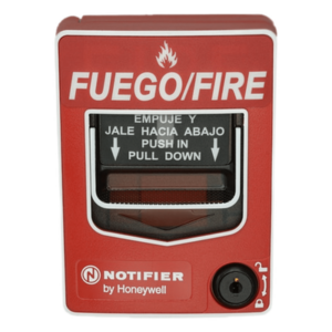 NOTIFIER NBG-12LXSP – Estación Manual de Alarma Direccionable / Doble Acción / LED Bicolor / Terminales 12 AWG / ADA / Texto Español y Braille
