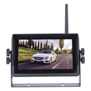 EPCOM EP175J – Sistema de Cámara de Reversa Inalámbrico / Monitor Táctil 7" 1024x600 / Transmisión 2.4 GHz / Alcance 200 m (656.2 ft) / IP69K / 12-24 VDC