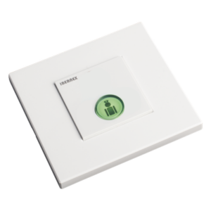 IBERNEX NX0195G – Botón Cancelador de Llamada Iluminado / Contacto Normalmente Abierto / Instalación Empotrada 60 mm / 12 V / 44 mm
