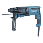 MAKITA HR2630J – Rotomartillo SDS-PLUS / 1" (26 mm) / 800 W / 0-1200 RPM / 0-4600 IPM / 3 Modos de Operación / Mango Antivibración