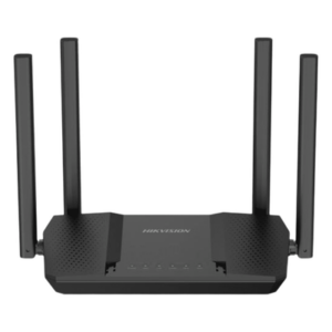 HIKVISION DS-3WR12GC-E – Router Inalámbrico Gigabit / Wi-Fi 5 / Doble Banda AC1200 / 4 Antenas 5 dBi / 4 Puertos LAN + 1 WAN Gigabit / Interior