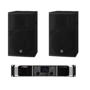 YAMAHA CHR12KIT/PX – Kit de Refuerzo Sonoro / 2 Bocinas Pasivas 2 Vías 12" / Amplificador Clase D 2x1050W @ 4Ω / DSP Integrado / Bass-Reflex 54 Hz - 20 kHz
